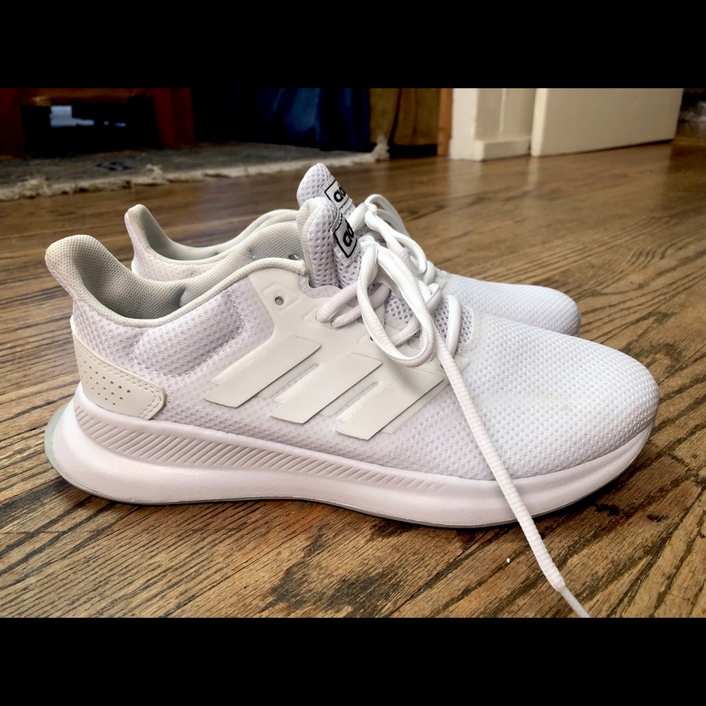 White adidas sneakers